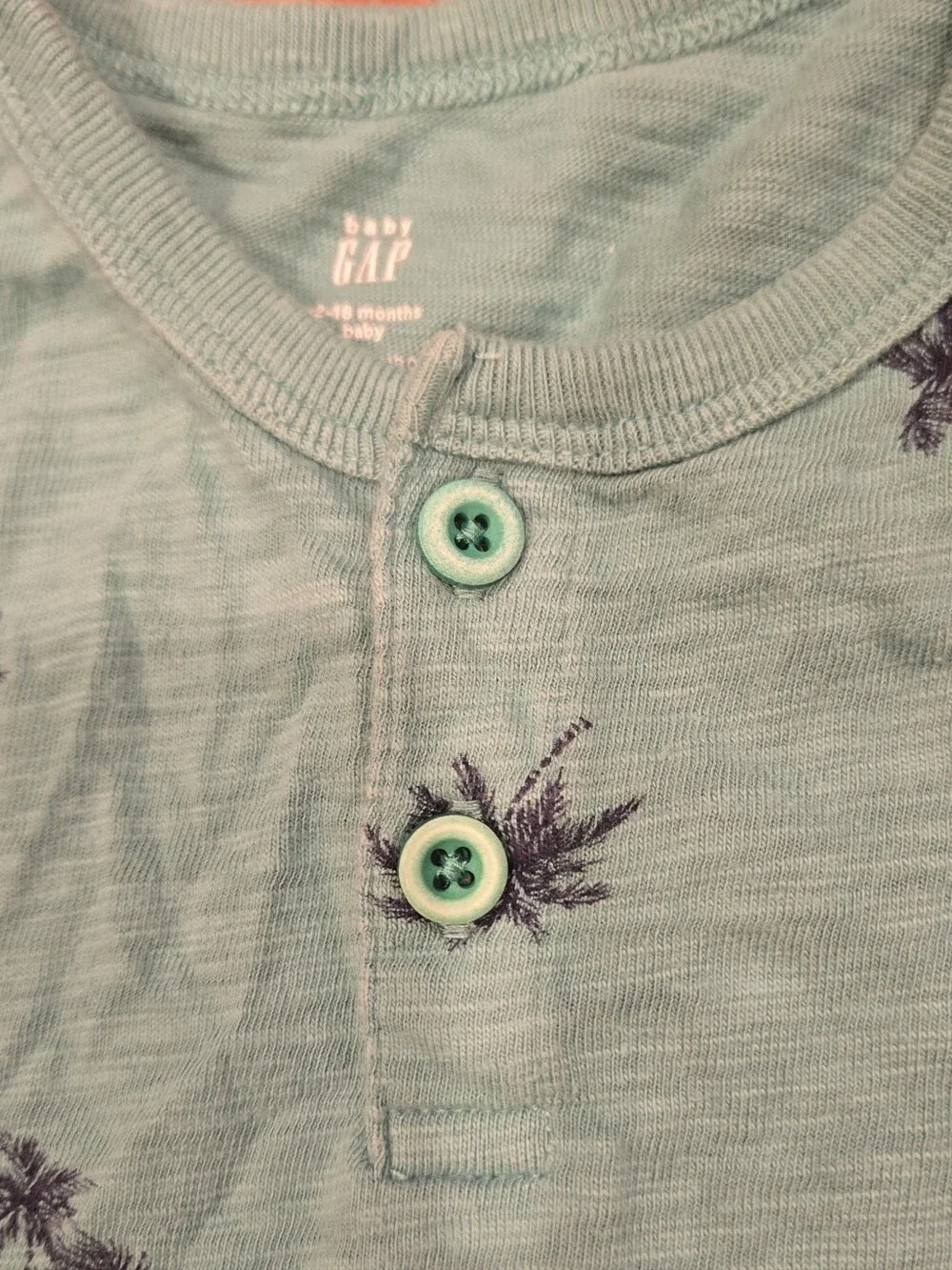 Gap Baby Palm Tree Short Sleeveless Romper